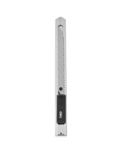 Нож канцелярский E2034 Essential Metal Vivid Mini 9мм сталь серый 24 шт кор Deli