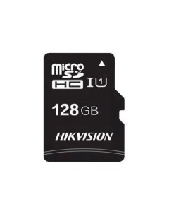 Карта памяти microSDXC UHS I U1 128 ГБ 92 МБ с Class 10 HS TF C1 STD 128G Adapter 1 шт переходник SD Hikvision