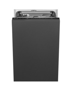Встраиваемая посудомоечная машина ST4523IN узкая ширина 44 6см полновстраиваемая загрузка 10 комплек Smeg