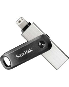 Флешка USB iXpand Go 256ГБ USB3 0 черный и серебристый Sandisk