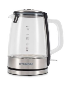 Чайник электрический HYK G2403 2200Вт черный и серебристый Hyundai