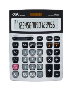 Калькулятор E39265 16 разрядный серый Deli