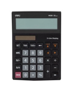 Калькулятор EM126 12 разрядный черный Deli