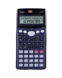 Калькулятор E1705 10 2 разрядный черный Deli