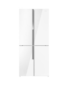 Холодильник трехкамерный MFF182NFWE Total No Frost Side by Side инверторный белый Maunfeld