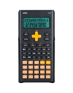 Калькулятор E1720 black 10 2 разрядный черный Deli