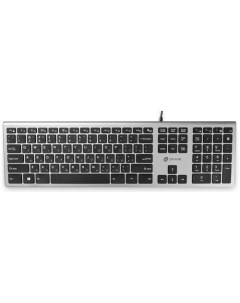 Клавиатура 890S USB серый черный Oklick