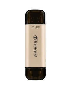 Флешка USB Jetflash 930С 512ГБ USB3 0 золотистый и черный Transcend