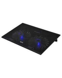 Подставка для ноутбука D NCP170 2 17 390х270х27 мм 2хUSB вентиляторы 2 х 150 мм 600г черный Digma