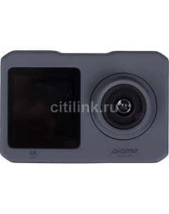 Экшн камера DiCam 520 4K WiFi серый Digma
