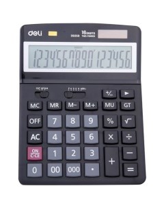 Калькулятор E39259 16 разрядный черный Deli