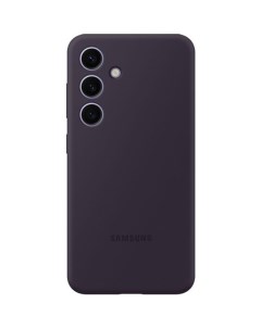 Чехол клип кейс Silicone Case S24 для Galaxy S24 темно фиолетовый Samsung