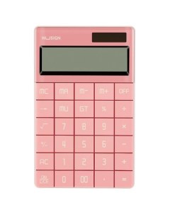Калькулятор Nusign ENS041pink 12 разрядный розовый Deli