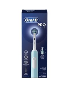 Электрическая зубная щетка Cross Action Pro D305 513 3 насадки для щётки 1шт цвет бирюзовый Oral-b