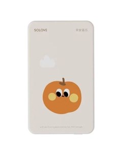 Внешний аккумулятор Power Bank W9 5000мAч бежевый Solove