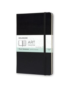 Блокнот Art 192стр твердая обложка черный Moleskine