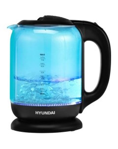 Чайник электрический HYK G2806 2200Вт голубой и черный Hyundai