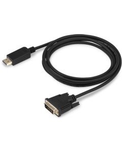 Кабель аудио видео 1 1v DisplayPort m DVI D Dual Link m 2м GOLD черный Buro