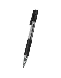 Ручка шариков Arrow EQ01620 корп прозрачный черный d 0 7мм чернила черн резин манжета 12 шт кор Deli