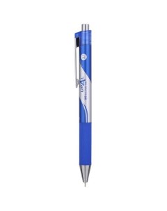 Ручка шариков Upal EQ16 BL авт корп синий мет d 0 7мм чернила син резин манжета 12 шт кор Deli