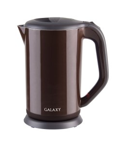 Чайник электрический GL 0318 коричневый 1 7 л 2000 Вт скрытый нагревательный элемент металл Galaxy line