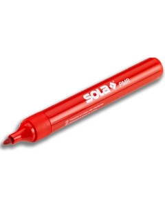Красный перманентный водостойкий маркер Sola