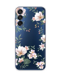 Чехол на Samsung Galaxy M15 5G Beautiful white flowers Case place