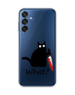 Чехол на Samsung Galaxy M15 5G Котик с ножом Case place