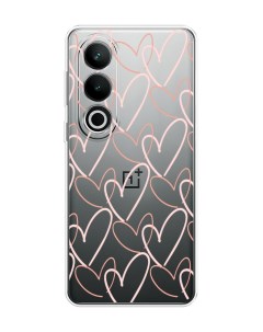 Чехол на OnePlus Nord CE4 Узор из сердечек Case place