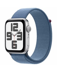 Смарт часы Watch SE 44 мм 2023 серебристый плетеный ремешок Apple