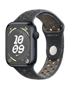 Смарт часы Watch Series 9 45 мм темная ночь спортивный ремешок Nike Apple