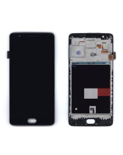 Дисплей с тачскрином для OnePlus 3T TFT черный c рамкой Оем