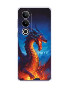Чехол на OnePlus Ace 3V Дракон над лавой Homey