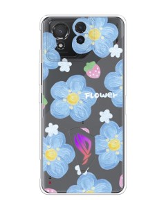 Чехол на Asus ROG Phone 8 Цветы и клубники Homey