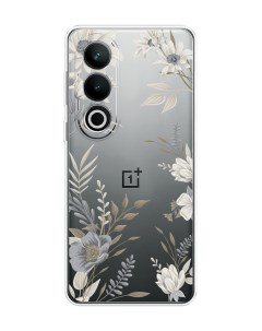 Чехол на OnePlus Nord CE4 Цветы сепия Homey