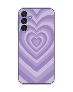 Чехол на Samsung Galaxy M15 5G Violet heart latte Case place