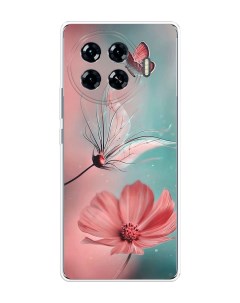 Чехол на Tecno Spark 20 Pro Plus Бабочка и цветок Homey