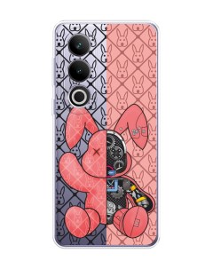 Чехол на OnePlus Ace 3V Киборг заяц розовый Homey