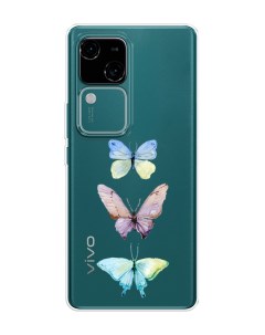 Чехол на Vivo V30 S18 Акварельные бабочки Homey