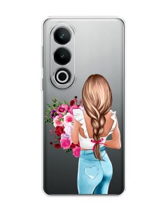 Чехол на OnePlus Nord CE4 Девушка с цветами Case place