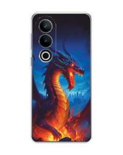 Чехол на OnePlus Nord CE4 Дракон над лавой Homey