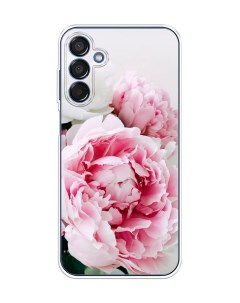 Чехол на Samsung Galaxy M15 5G Розовые и белые пионы Case place
