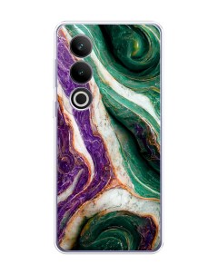 Чехол на OnePlus Ace 3V Фиолетово зеленый мрамор Homey
