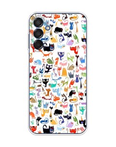 Чехол на Samsung Galaxy M15 5G Цветные коты Case place