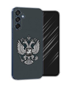 Чехол на Samsung Galaxy M15 5G Герб России серый Awog
