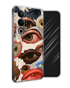 Чехол на OnePlus Nord CE4 Глаза масляная живопись Awog