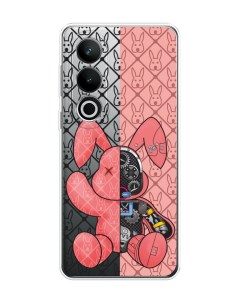 Чехол на OnePlus Nord CE4 Киборг заяц розовый Homey