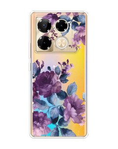 Чехол на Infinix Note 40 Pro Purple Blossoms Homey