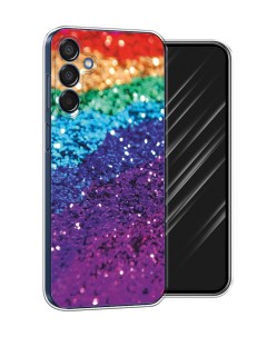 Чехол на Samsung Galaxy M15 5G Блестящая радуга рисунок Awog
