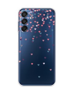 Чехол на Samsung Galaxy M15 5G Посыпка сердечки Case place